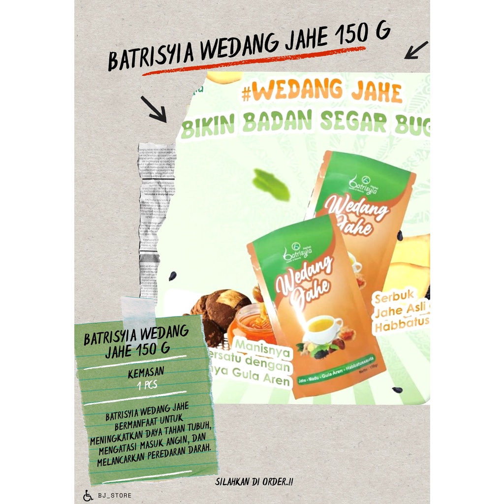 

Batrisyia Wedang Jahe 150 g||WEDANG JAHE BATRISYA