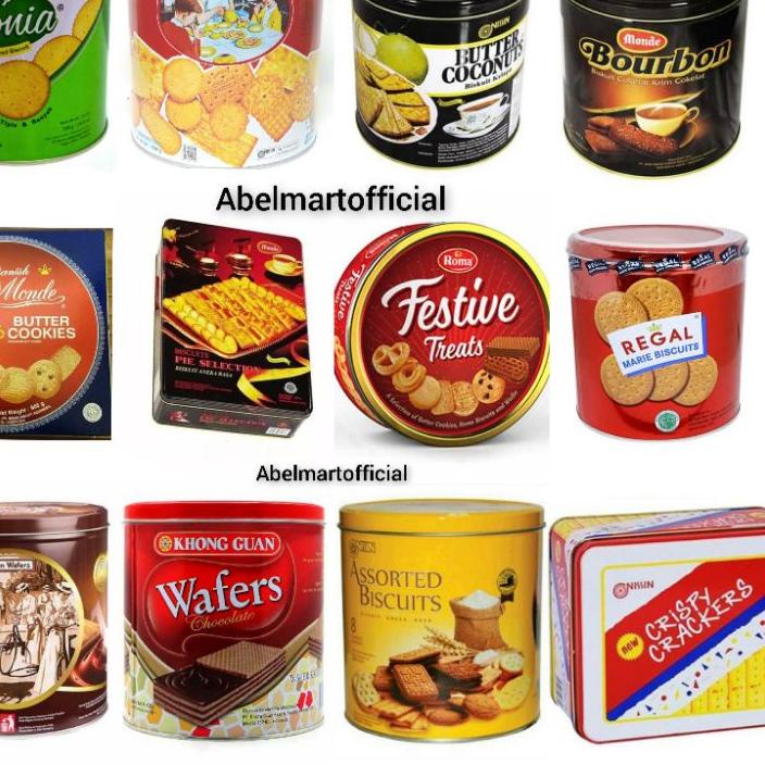 Jual ANEKA BISKUIT KALENG TERLENGKAP/ MONDE BUTTER COOKIES / ROMA