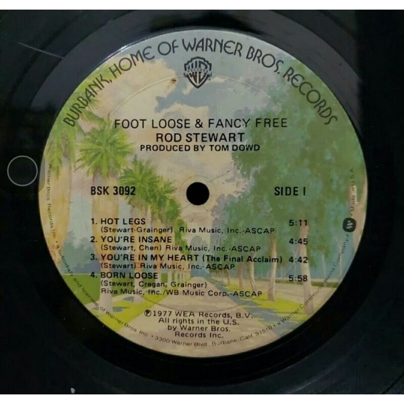 Vinyl Piringan Hitam 12&quot; Foot Loose &amp; Fancy Free