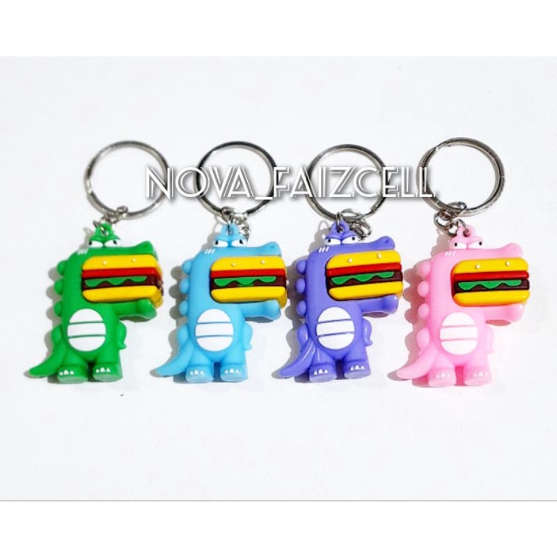 Gantungan Kunci / Key Chain Dino Puzzle Premium