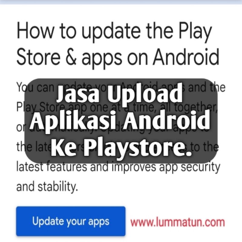 Jasa Upload Aplikasi Android ke Playstore