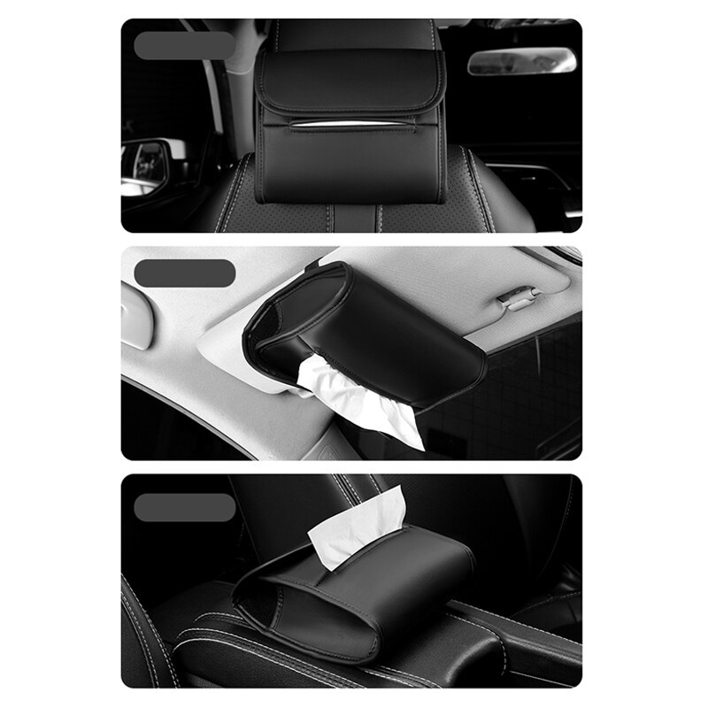 (NEW) Kotak Tisu Mobil Laci Kursi Gantung tissue box creative armrest box interior Untuk Jaguar logo XE XJ XJL XF C-X16 V12 Gitar F X Typ