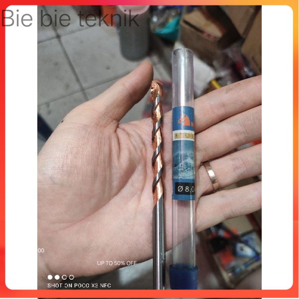 mata bor beton 8mm/mata bor granit 8mm . Bie bie Teknik