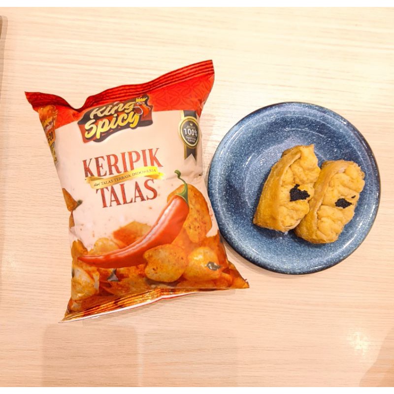 KING SPICY Tarochips / Taro Chips / Keripik Talas 100g