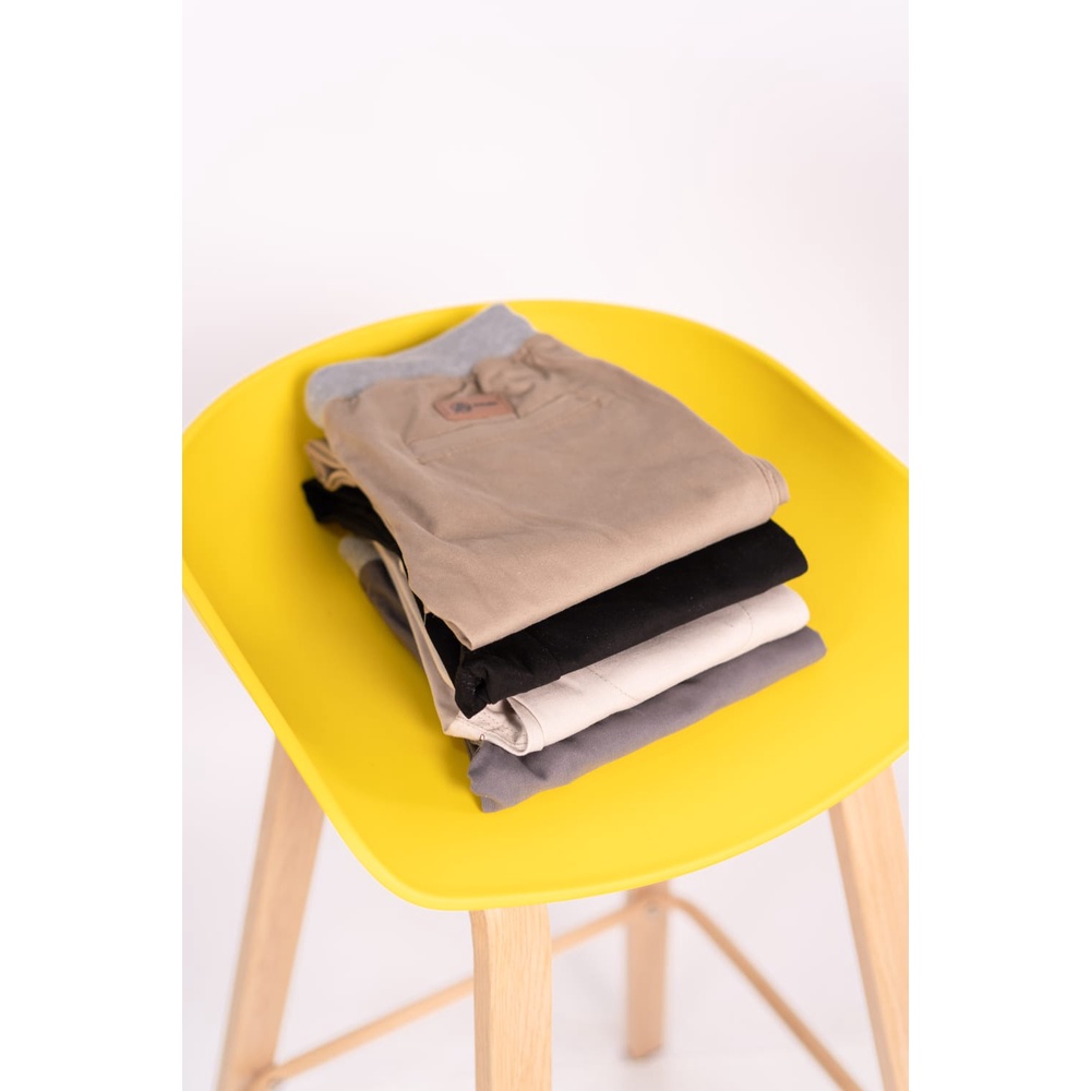 CELANA CHINO / CHINOS RIB ANAK / REMAJA MODEL PANJANG PNGGANG KARET WARNA GREY