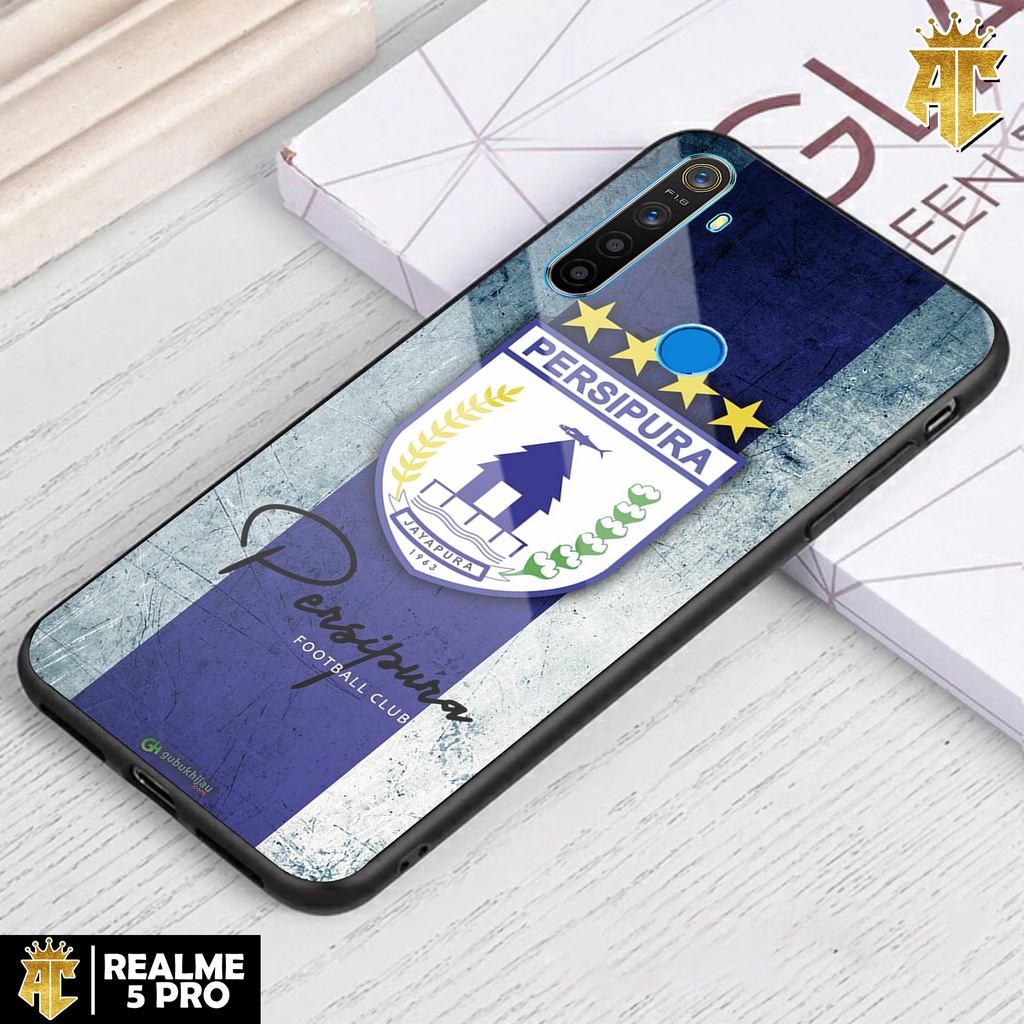 Case Realme 5 Pro - Casing Realme 5 Pro Terbaru 2021 AERO CASE [ MOTIF SEPAK BOLA ] Silikon Realme 5