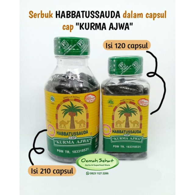 Habbatussauda cap Kurma Ajwa -- habbatussauda kurma ajwa