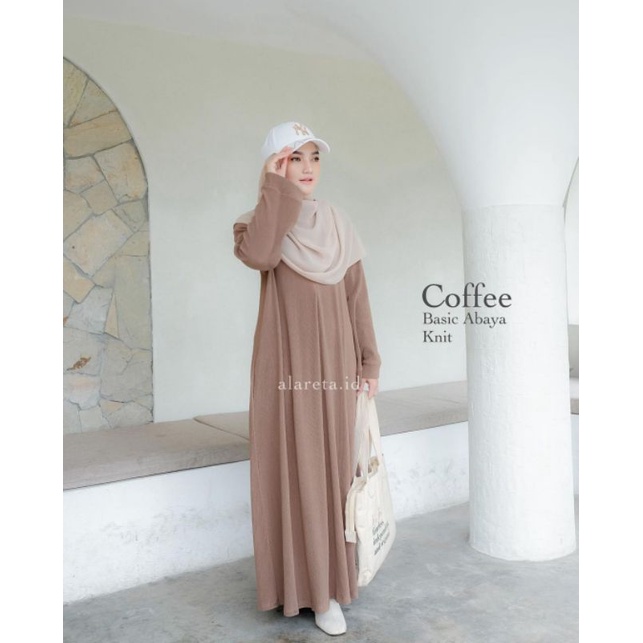 Basic Abaya Knit by Alareta ID