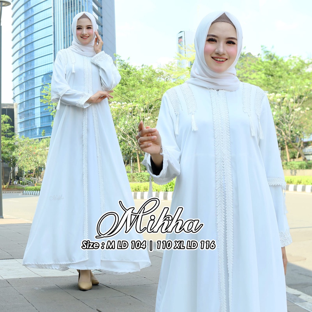 ABAYA MIKHA PUTIH 01