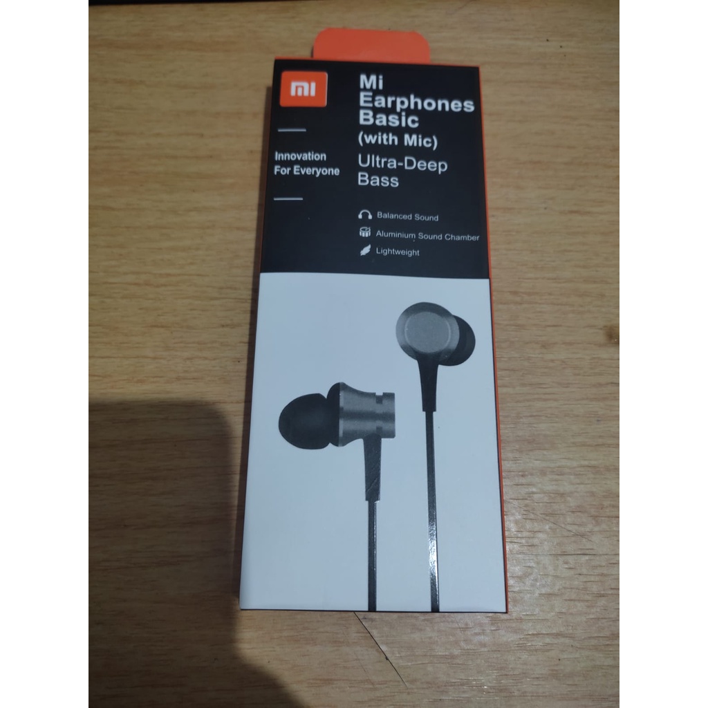 HEADSET Headsfree earphone ORIGINAL XIAOMI PISTON 3 ULTRA DEEP BASS WITH MIC EARPHONE XIAOMI