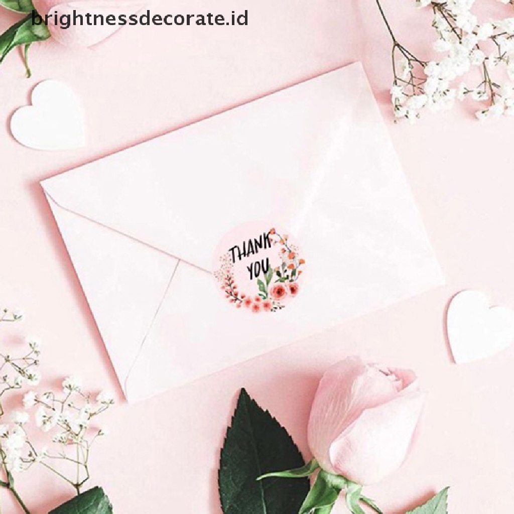 [Birth] 500pcs/roll Stiker Terima Kasih Untuk Label Segel er Stationery Sticker Gq New [ID]