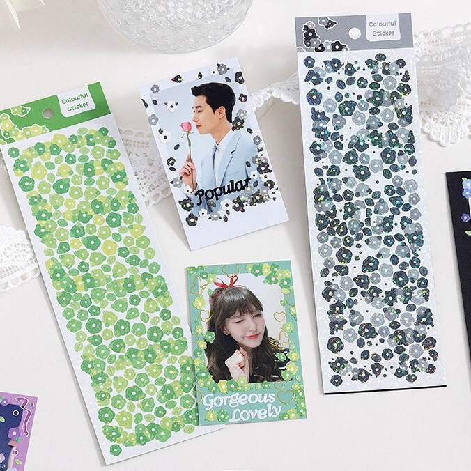 [kstuffind] Sticker Bunga Flowers Tree Colorful Aesthetic Dekorasi Photocard Lucu Warna Warni Gradation Scrapbook hias Motif flower DIY Aesthetic Toplader Decoration Journal Jurnal Stiker PC Koleksi Murah Gemas Deco