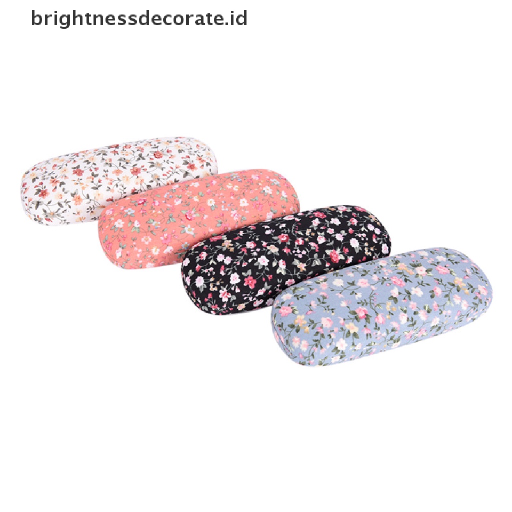 [Birth] Sunglasses Box portable Flower Sunglasses Hard Glassesbox Kotak Perlindungan Kacamata [ID]