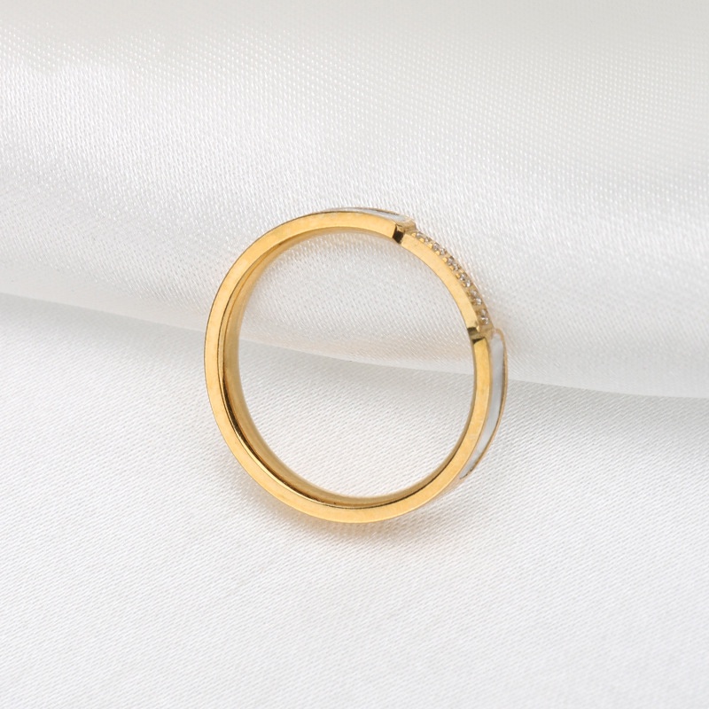 Cincin enam zircon titanium anti karat harga grosir bisa cod