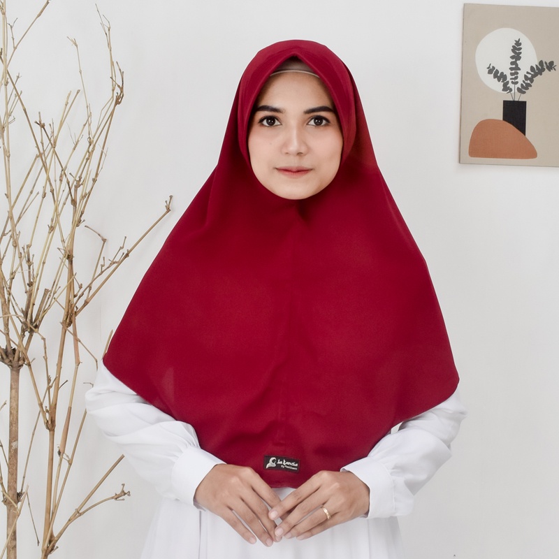 Jilbab Instan khimar Simpel Pet Antem bahan Wolfis