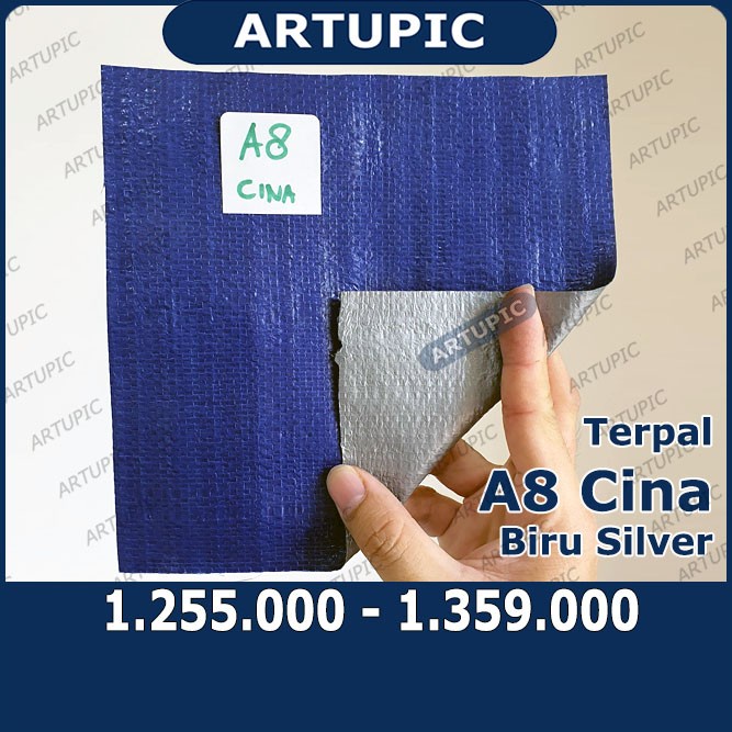 ] TERPAL A8 CINA BIRU SILVER TERPAL KANDANG AYAM TERPAULIN PLASTIK