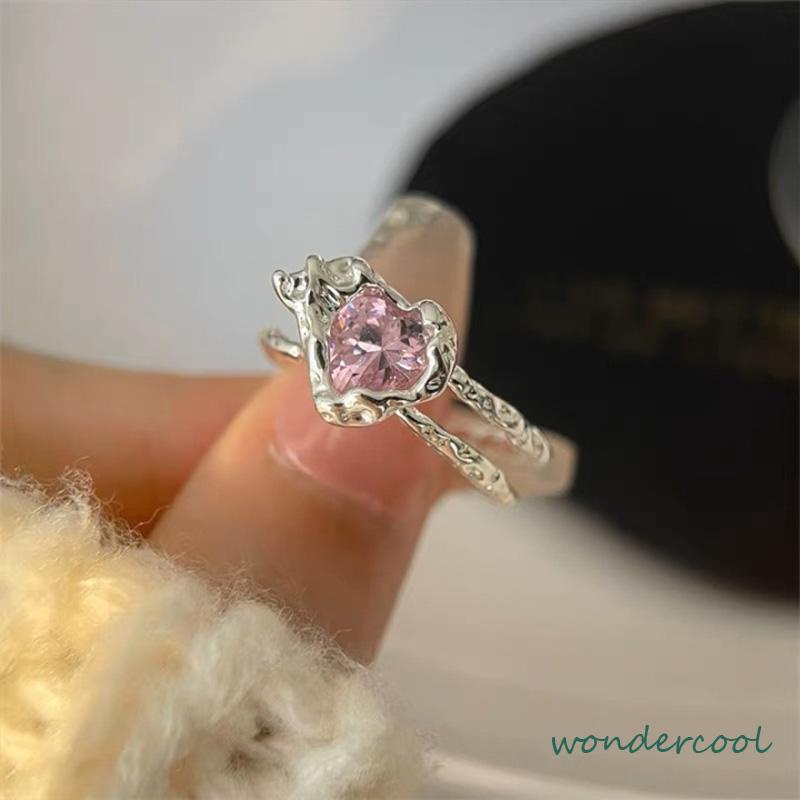 3PCS Cincin RetroDesain Ceruk  Temperamen Mewah  Buka Dapat Disesuaikan  Cincin Jari Telunjuk-Won