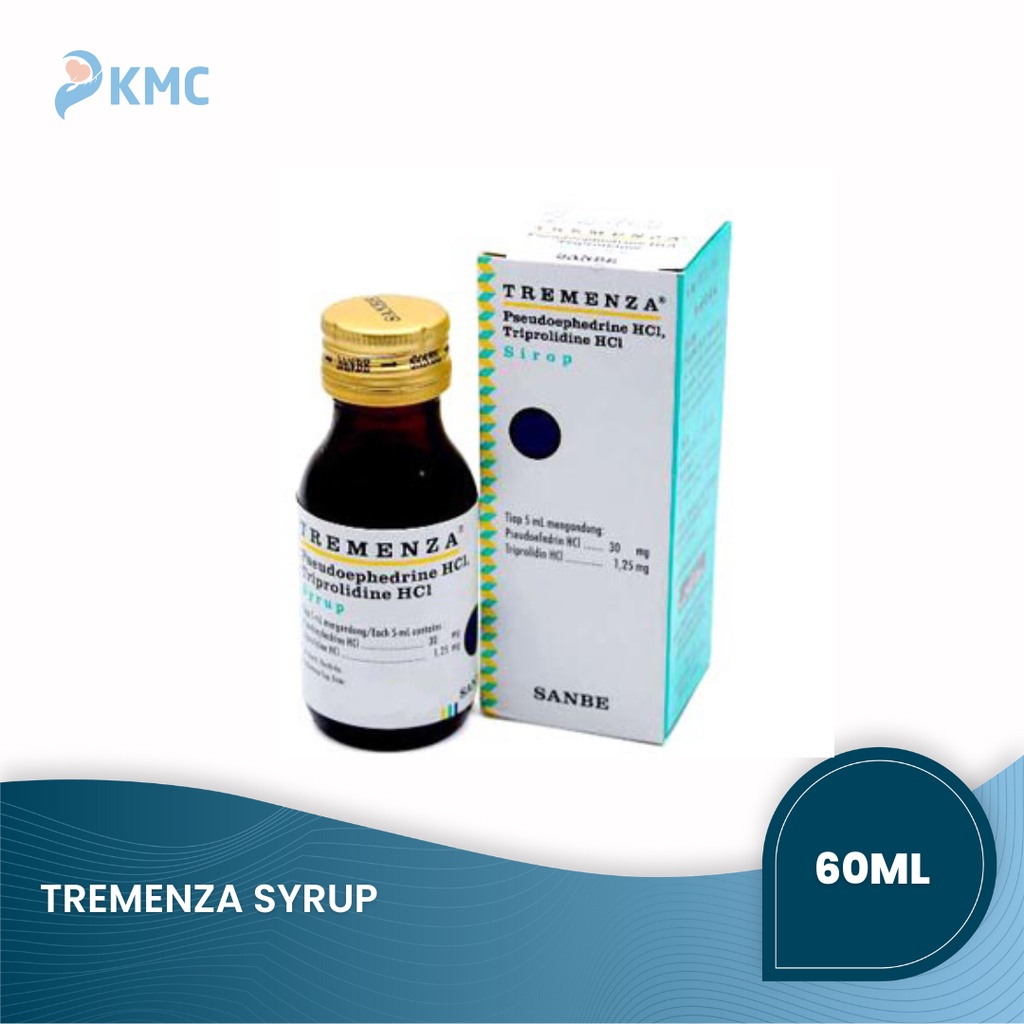 Tremenza Sirup 60ml Obat Pilek Anak Dan Dewasa