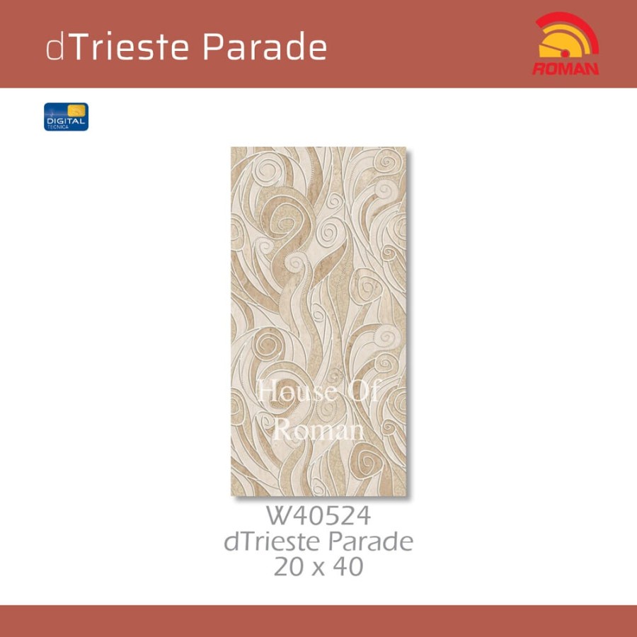 ROMAN KERAMIK DTRIESTE PARADE 20X40 W40524 (ROMAN HOUSE OF ROMAN)