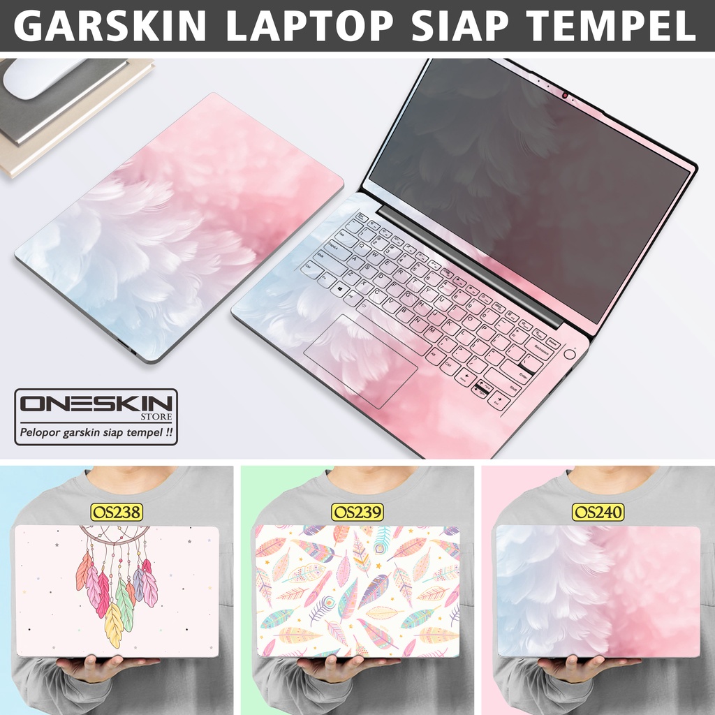 Garskin Sticker Laptop Protector Macbook Full Body Bottom Bezel Palmrest Skin Feather Art