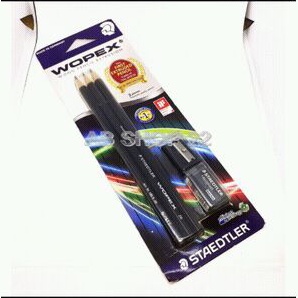 

PROMO Paket pensil wopex set 2B pencil rautan penghapus alat tulis