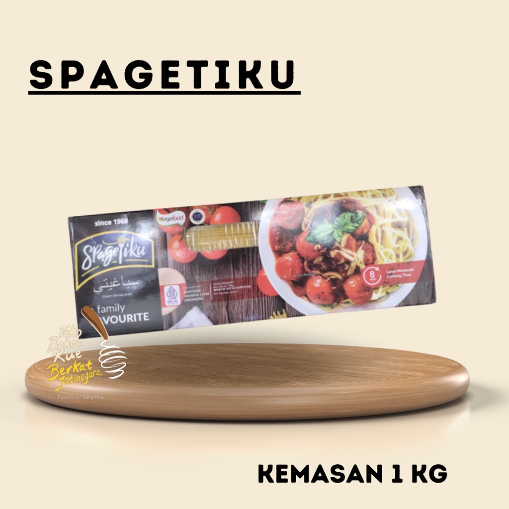 SPAGETHIKU KEMASAN 1 kg / PASTA SPAGHETI