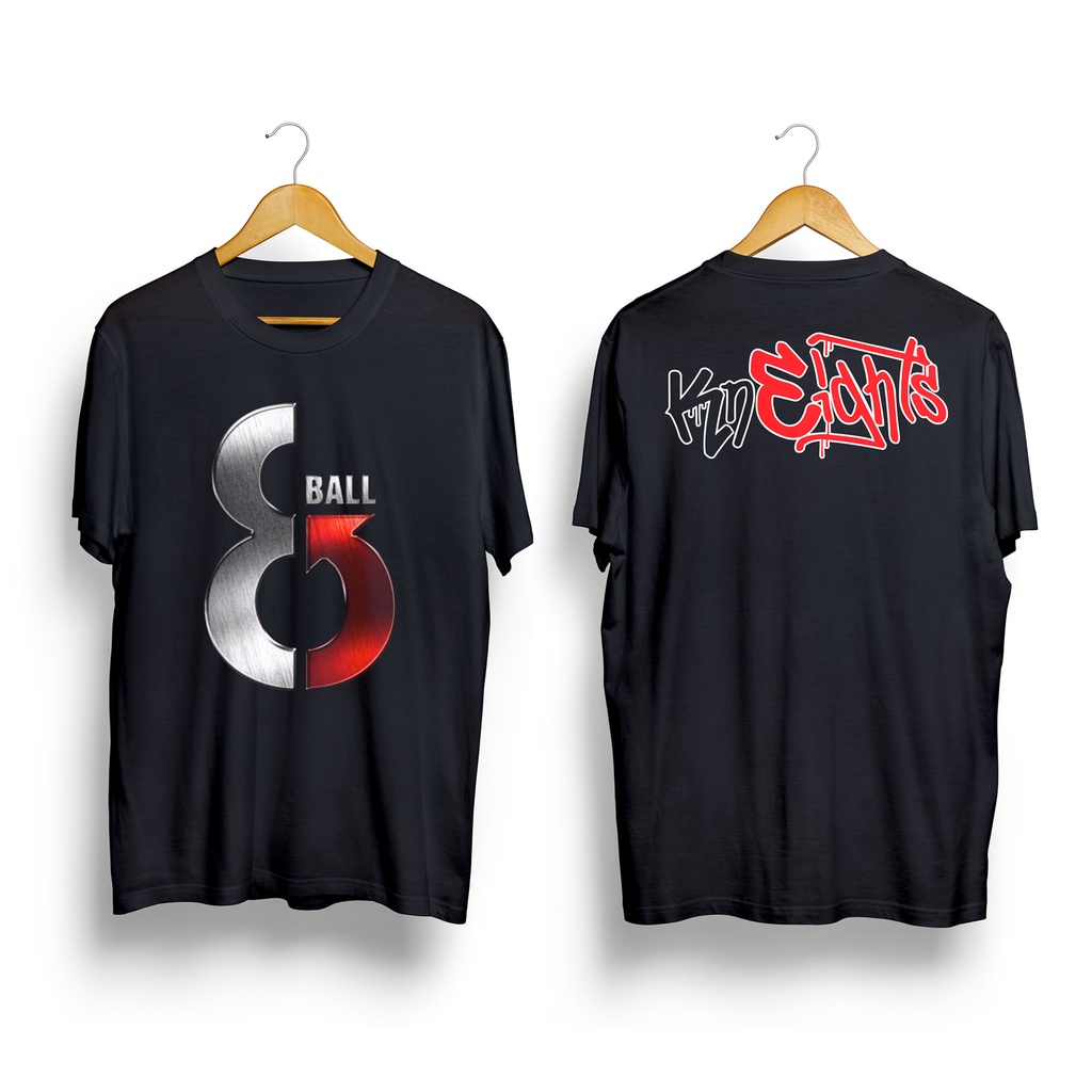 KAOS PENDEK PRIA BAND INDIE 8 BALL DISTRO - KAOS PRIA DISTRO BAND INDIE TERBARU