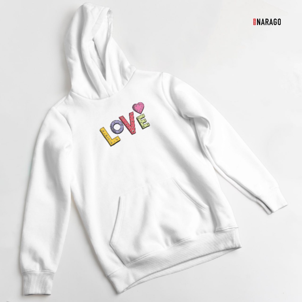 Nara.Grosir - Hoodie Jumper Love l Sweater Hodie Unisex