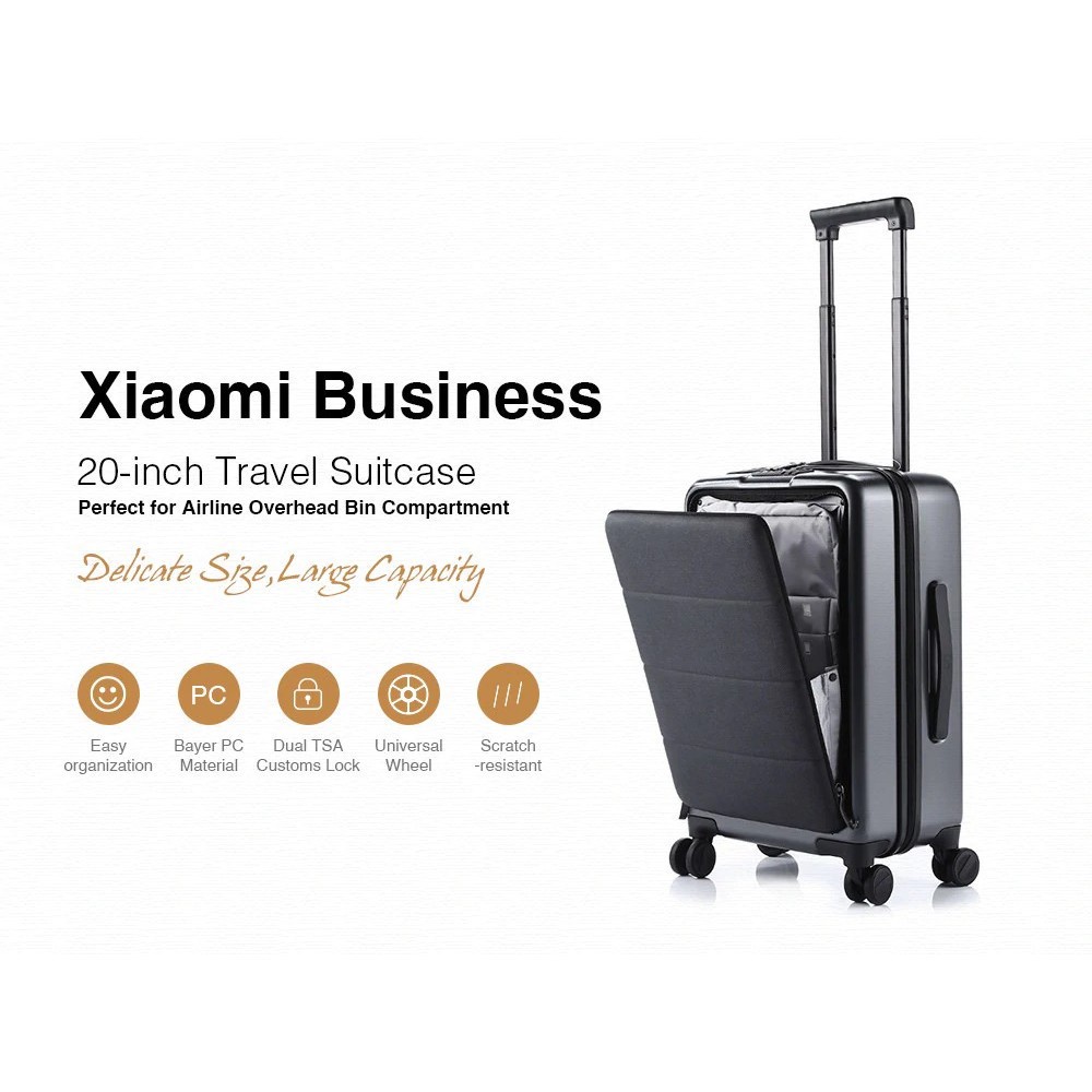 AKN88 - XIAOMI Koper Travel Bisnis - Business Luggage Suitcase 20 inch LXX08RM