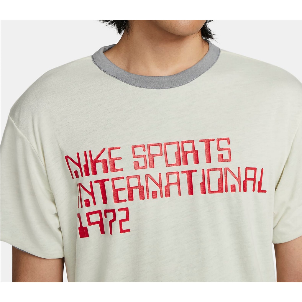 Nike NSW Circa Grey Abu Reversible T-Shirt Kaos Bolak Balik 2 Sisi