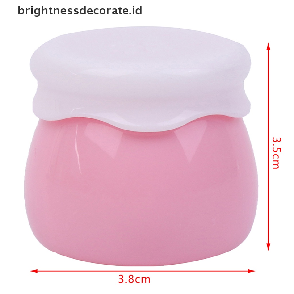 [Birth] 1pc Toples Selai Akrilik Transparan Botol Cream Wajah Wadah Bumbu Portable [ID]