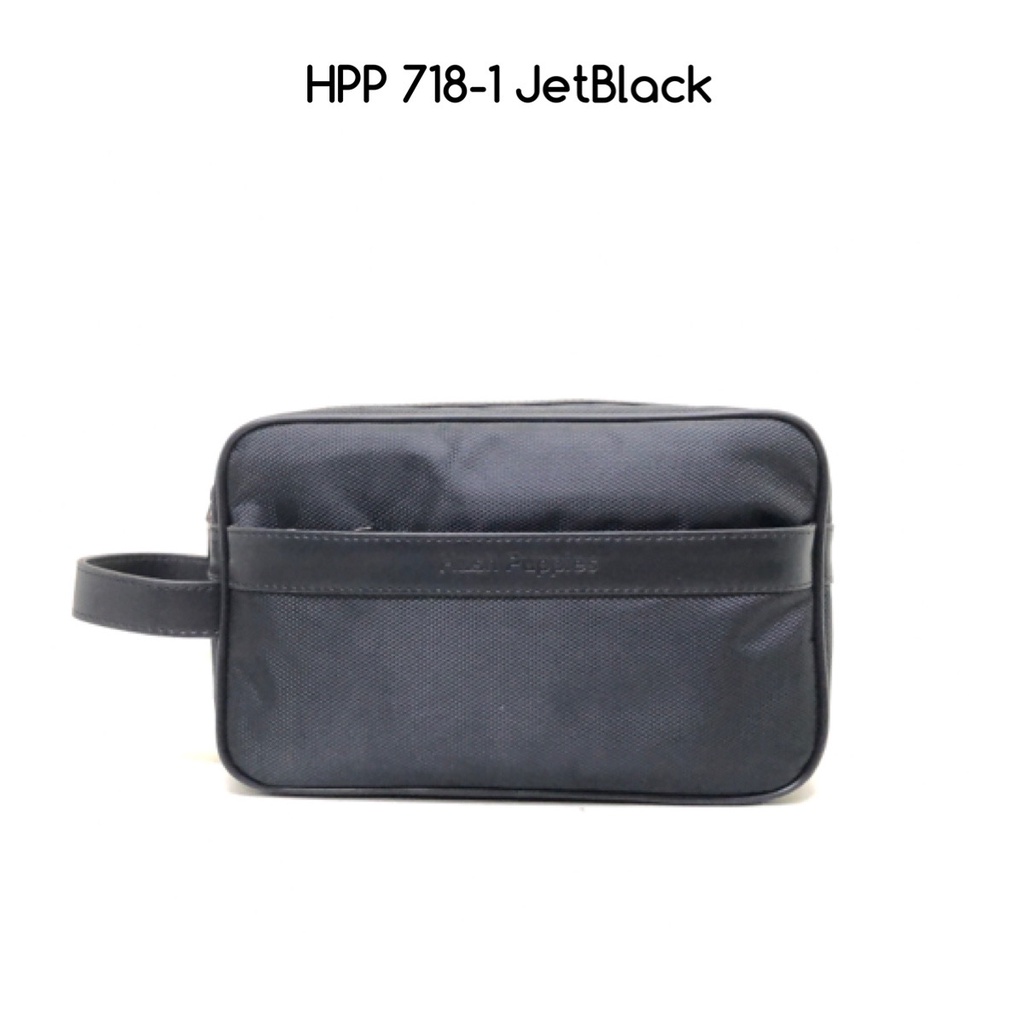 dompet pria hushpuppies 718-1 jetblack premium import dompet murah fashion