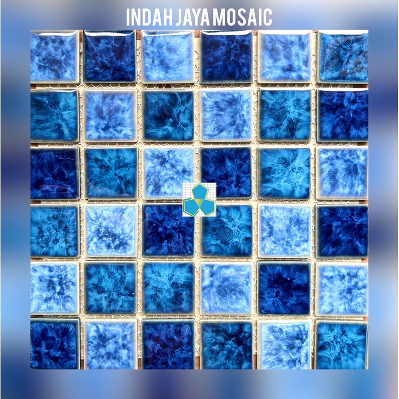 mosaic SQ Mix 514 SN kuda laut mass | mosaic kolam renang 30 x 30 cm