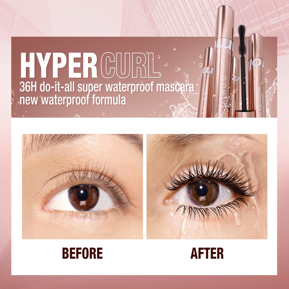 O.TWO.O Waterproof Mascara Long Lasting 36H Make Up