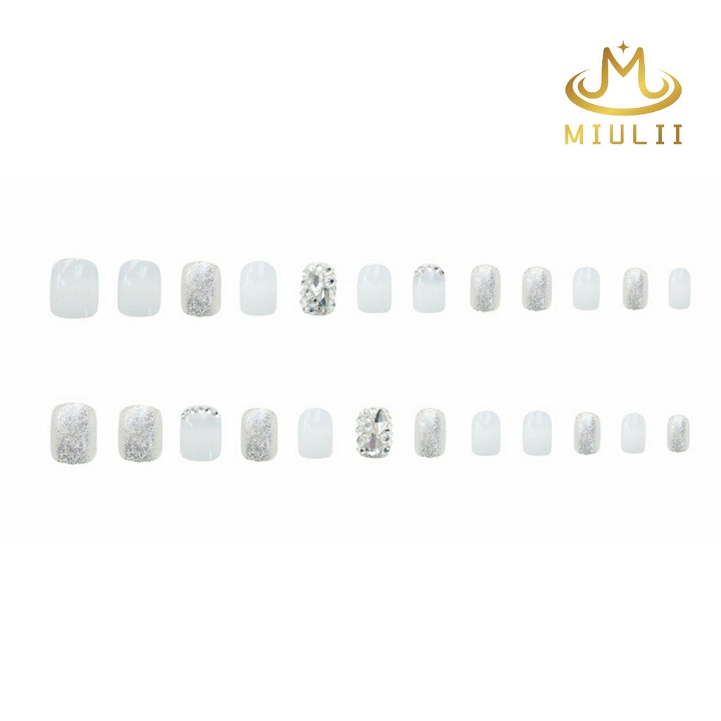 MIULII / KUKU PALSU A0659 / 24PCS / 3D / NAIL ART / PREMIUM / PINK / CUTE / FREE LEM JELLY / KUTEK