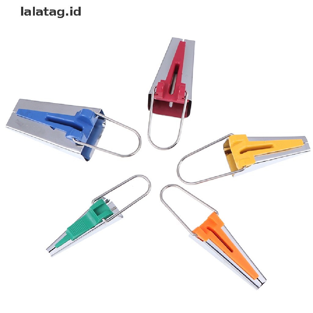 [lalatag] 5ukuran Kain Bias Tape Maker Alat Jahit Quilg 6mm 9mm 12mm 18mm 25mm Set [ID]