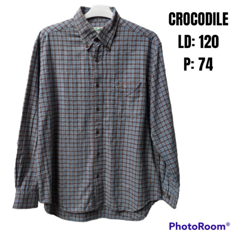 Kemeja Flanel Crocodile Thrift