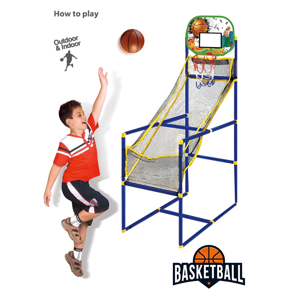 Basket Ball | Mainan Outdoor Anak | Mainan Basket Anak Ring Bola | Mainan Anak Cowok 4-5-6-7 Tahun