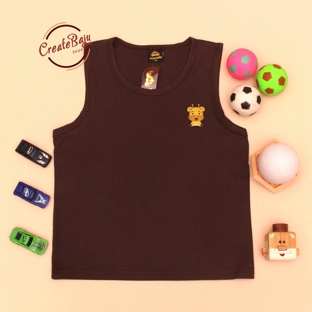 PROMO 7.7 SINGLET ANAK LAKI MOTIF JERAPAH BAJU ATASAN ANAK PAKAIAN ANAK LENGAN BUNTUNG FASHION TRENDY