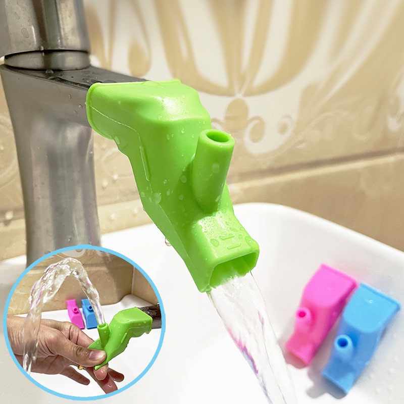 Sambungan Kran Air Portable Bahan Silikon Elastis Serbaguna / Faucet Silicon Extension Keran Air Was