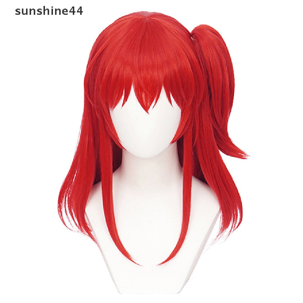 Sunshine Anime Bocchi The Rock Cosplay Gotou Hitori Cosplay Rambut Palsu Merah Panjang 50cm.