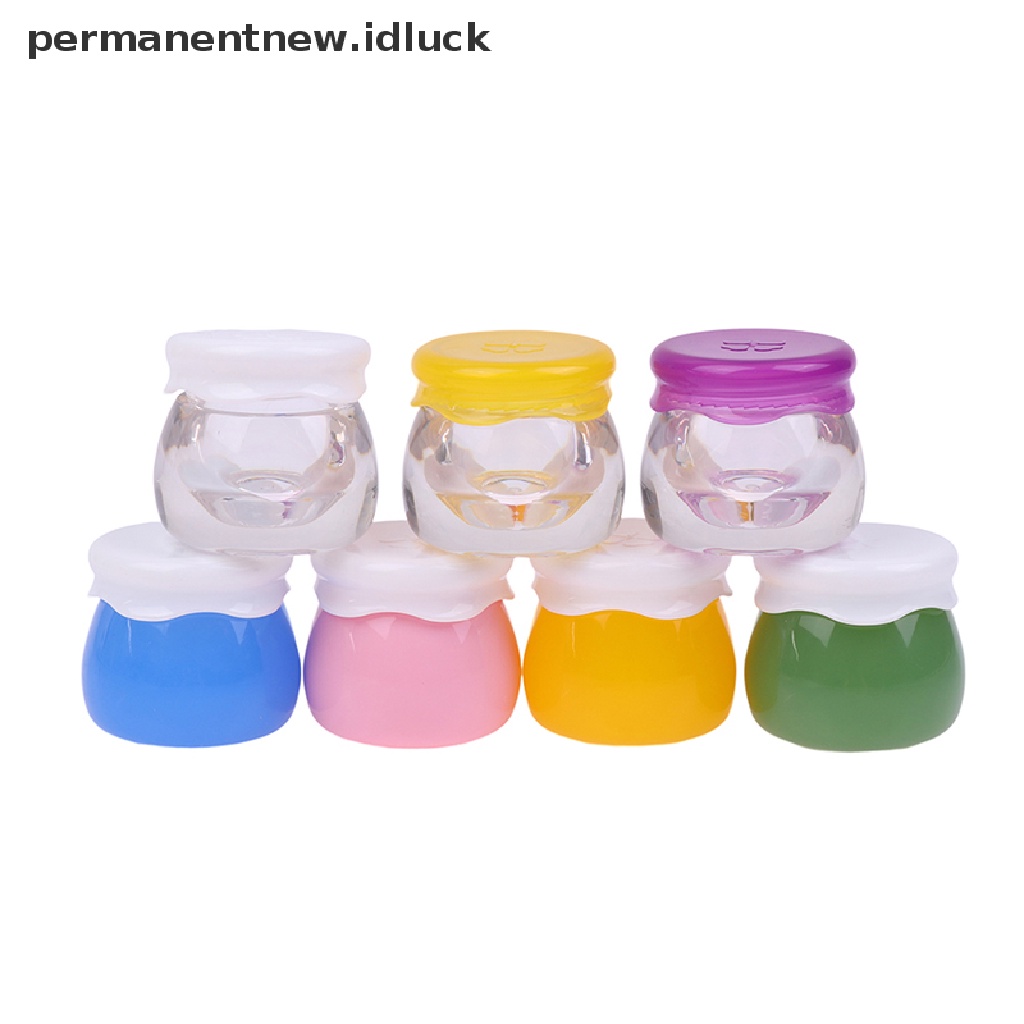 [luckypermanentnew] 1pc Toples Selai Akrilik Transparan Botol Cream Wajah Wadah Bumbu Portable [ID]