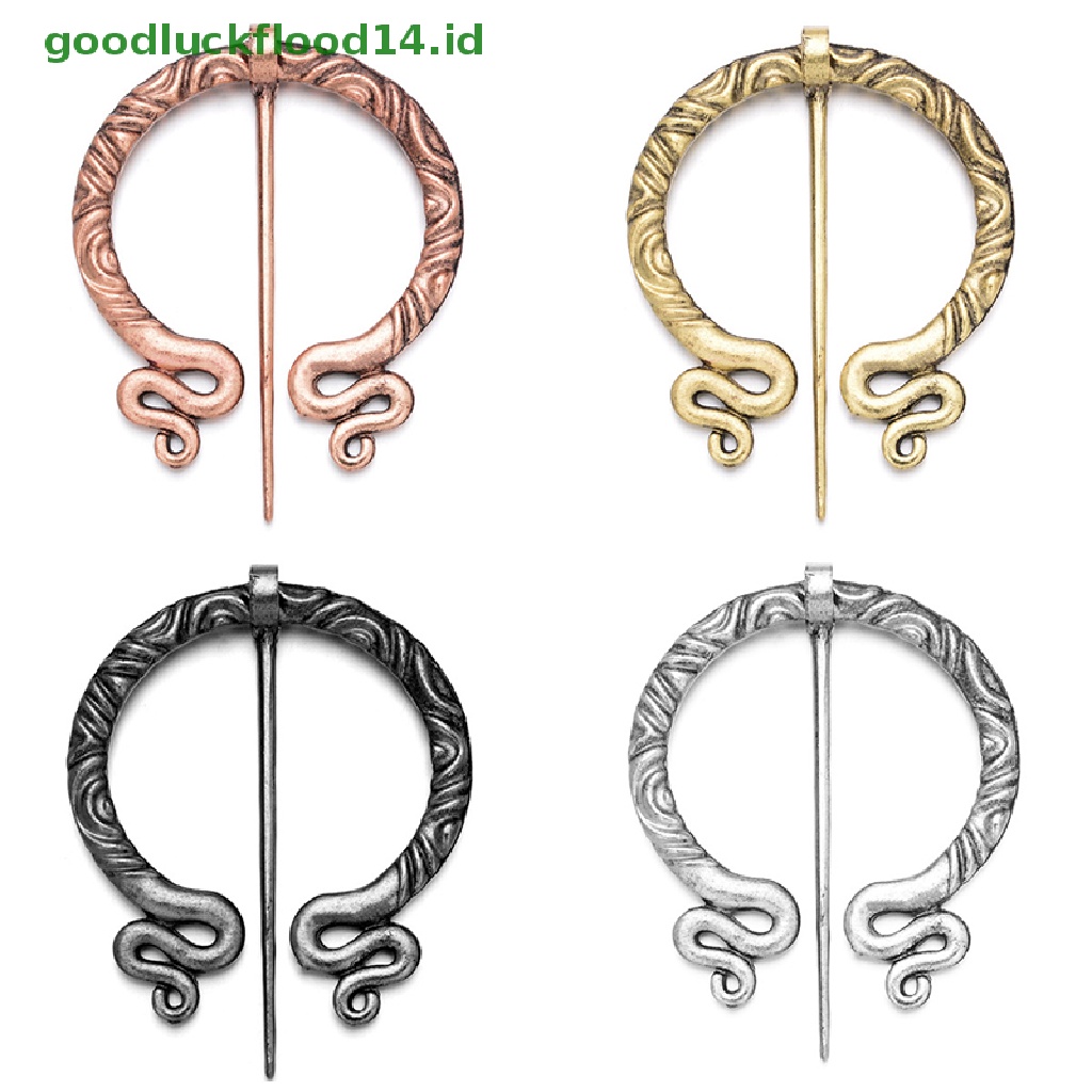 [GOOGFOUR] Viking Fashion Alloy Bros Pin Brooch Perhiasan Kostum Aksesori Untuk Wanita [TOP]