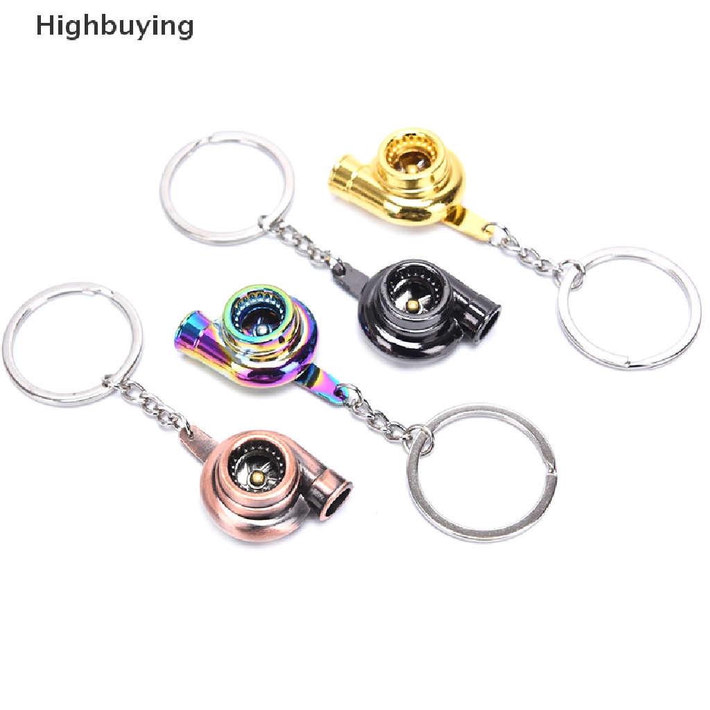 Hbid Fashion Portable Mini Spinning Turbo Turbin Keyring Gantungan Kunci Aksesoris Hadiah Glory