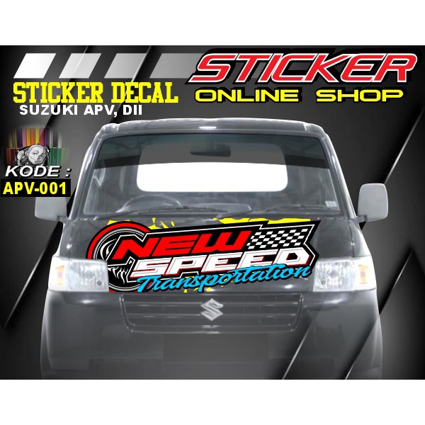 Stiker decal Kabin Depan Pick Up SUZUKI APV, Dll Custom Bisa Request - Stiker Variasi Pick up