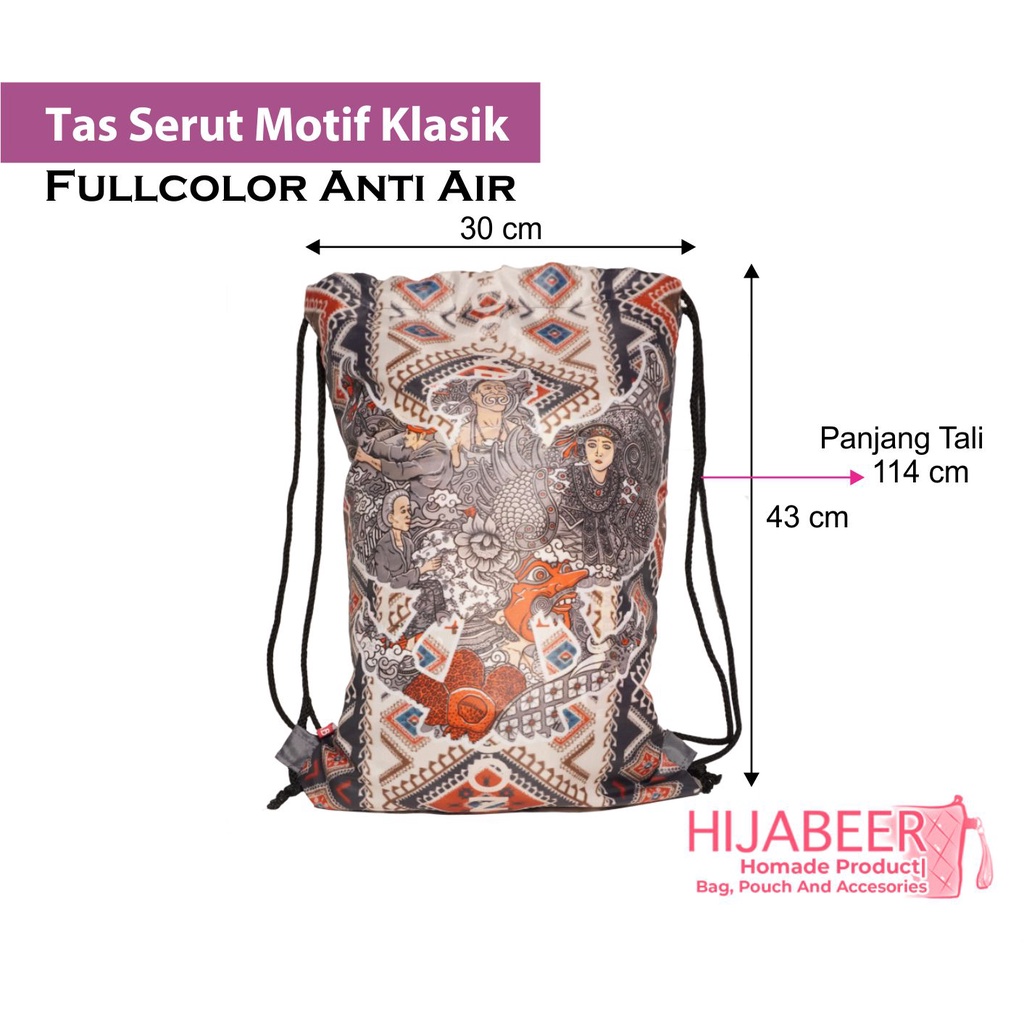 Tas Serut Waterproof Special Edition - Tas Serut Kekinian Anti Air