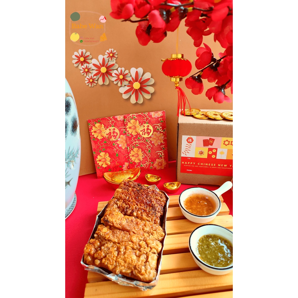 

Hampers Sincia Imlek Chinese New Year Babi Panggang Pork Belly Crispy Homemade Samcan