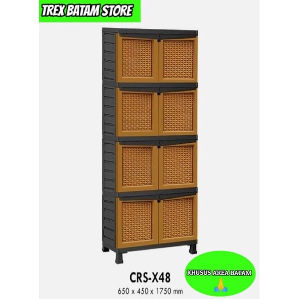 NAPOLLY CRS X48 LEMARI PLASTIK 4 SUSUN (BATAM)