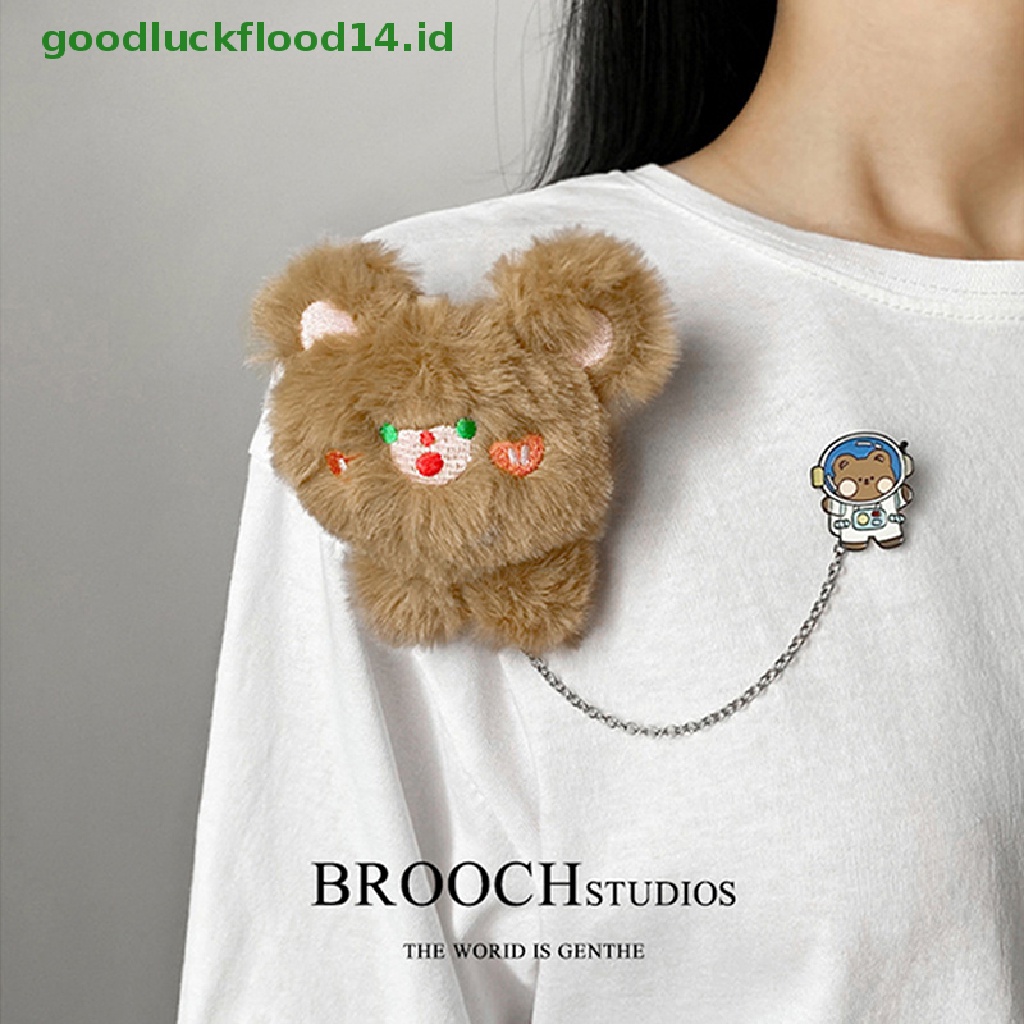 [GOOGFOUR] Boneka Hewan Bros Liontin Kartun Panda Pin Lencana Aksesoris Untuk Pria [TOP]