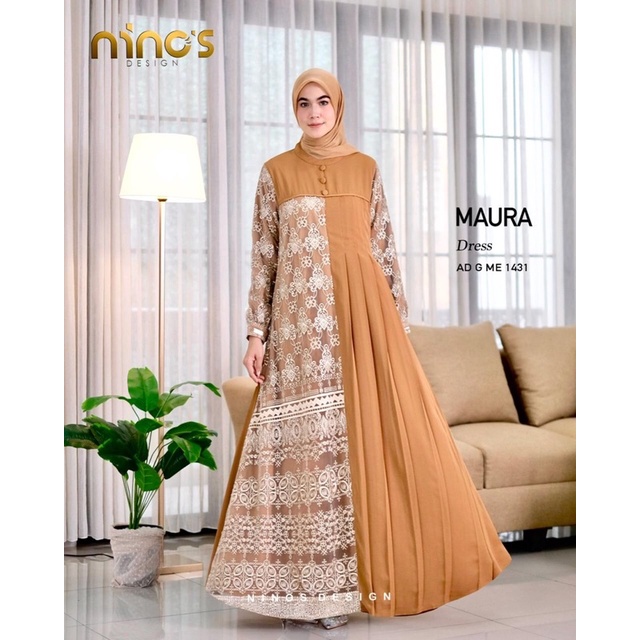Maura Dress 1431 gamis terbaru dari ninos design